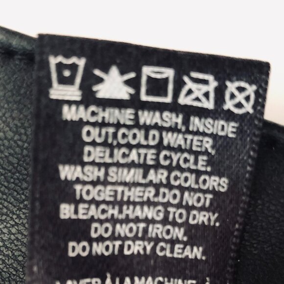 RW&CO Faux leather high-rise skinny Leg pants-Size 26 black - Picture 10 of 14